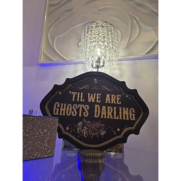 15" 'Til We are Ghosts Wall ART Sign Until Death Do US Part Love Forever Goth - Picture 4 of 5